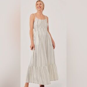 Pact Women’s The Coastal Cami Organic Cotton Maxi Dress Size Small